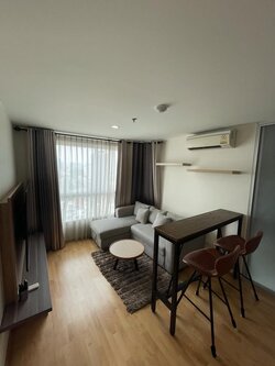 ให้เช่าห้องแบบ 1ห้องนอน 1ห้องน้ำ โซนพื้นที่ ARL รามคำแหง คอนโด U Delight Residence Pattanakarn-Thonglor (ยู ดีไลท์ เรสซิเดนซ์ พัฒนาการ-ทองหล่อ) High Rise ขนาดห้อง 35 ตรม. ชั้น 25