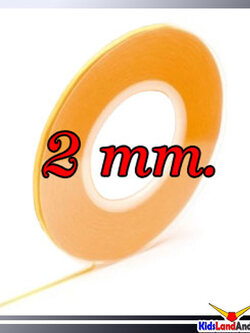 (เหลือ1ชิ้น) tamiya 87207 masking tape กว้าง 2 mm. (ความยาว18ม.)