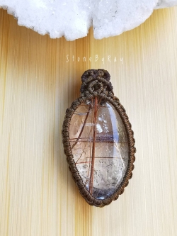 สร้อยคอเงินจี้หินไหมเศรษฐี