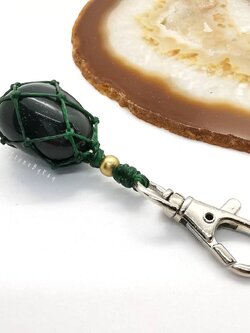 พวงกุญแจหินเลือดขัดเงา ฺBlood stone