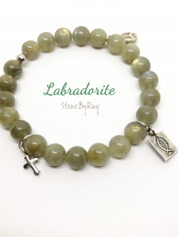 สร้อยข้อมือหินลาบราโดไลท์