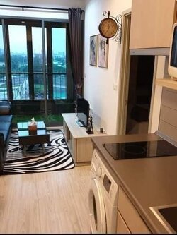 ให้เช่าคอนโด IDEO Mobi Sukhumvit Eastgate (ไอดีโอ โมบิ สุขุมวิท อีสท์เกต) - ห้องตกแต่งครบวิวสระมีเครื่องซักผ้า - การเดินทาง: ใกล้รถไฟฟ้า BTS บางนา - ใกล้ ตรงข้ามโรงพยาบาลมนารมย์