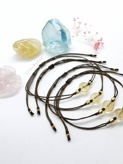 สร้อยข้อมือเชือกหินซิทริน Citrine