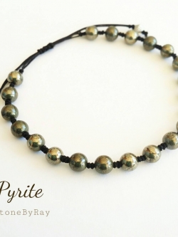 สร้อยข้อมือไพไรต์5มิล