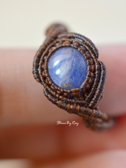 แหวนเชือกถักพลอยไพลิน(Sapphire)