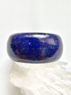 แหวนหินลาพิสลาซูลีเจียรแบบแหวนเกลี้ยงsize60 Lapis Lazuli