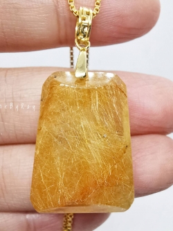 จี้หินไหมทอง (Rutilated Quartz)