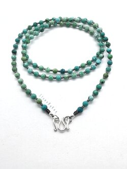 สร้อยคอเชือกถักหินเทอร์ควอยส์ Turquoise