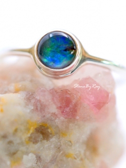 แหวนเงินแท้พลอยโอปอล