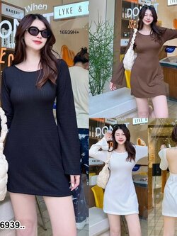 kudapy มินิเดรส แขนยาว เปิดหลัง ร้อนนี้จัดไป ผ้าเบา เนื้อดี ใส่สบาย เหมือน ไม่ใส่อะไรเลย ทรงสวย ไปทะเล