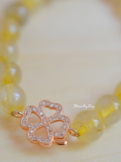 สร้อยข้อมือไหมทอง(Rutilated Quartz)