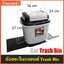 ถังขยะในรถ ถังเตี้ย ถังผงมีฝาปิด มีหนามเตยเกาะกับพรมในรถ (คละสี) Car Trash Bin 1 pcs.