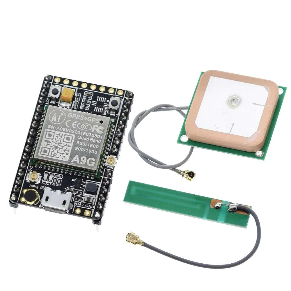 GSM/GPRS+GPS/BDS Development board A9G โมดูลส่ง SMS พิกัด GPS ผ่านอินเตอร์เน็ตแบบ GPRS SIM2G